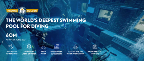 Dubai, altro record: la piscina più profonda al mondo: Deep Dive Dubai!